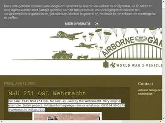 Airbornegarage.com(PANZERMAUS marketplace news and information about WW2) Screenshot