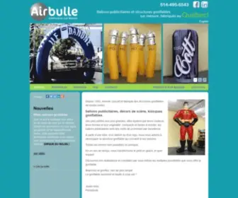 Airbulle.qc.ca(Gonflable sur mesure) Screenshot