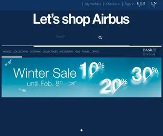 Airbus-Shop.com(Let's shop Airbus) Screenshot