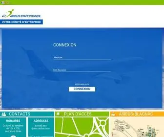 Airbus-Staffcouncil.com(Front ) Screenshot