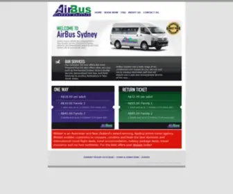 Airbussydney.com.au(Sydney Airport Shuttle Bus Transfer) Screenshot