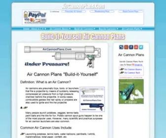 Aircannonplans.com(FREE Air Cannon Plans) Screenshot