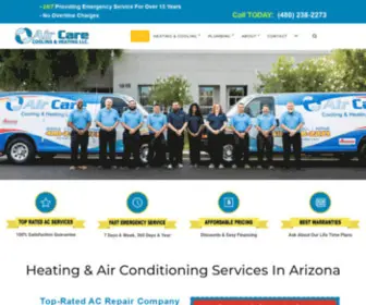 Aircareaz.com(Air Conditioning Repair Service in Mesa Arizona) Screenshot