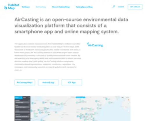 Aircasting.org(AirCasting is an open) Screenshot