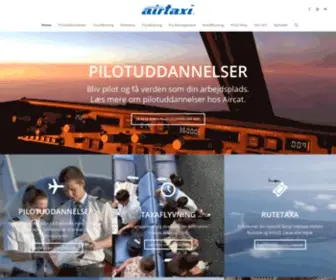 Aircat.dk(Pilotuddannelser, taxaflyvning og flyleje) Screenshot