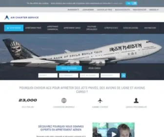 Aircharter.fr(Experts dans l’affrètement d’avions) Screenshot