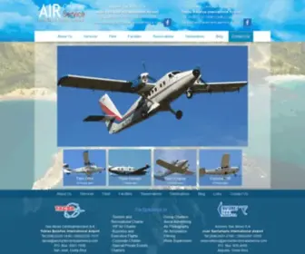 Airchartercentralamerica.com(Air Charter Flights In Costa Rica) Screenshot