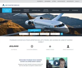 Aircharterservice.ch(Experts dans l’affrètement d’avions) Screenshot