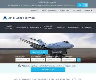 Aircharterservice.com(Private Jet & Cargo Charters) Screenshot