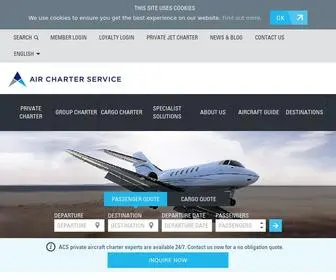 Aircharterserviceusa.com(Private Jet & Cargo Charters) Screenshot