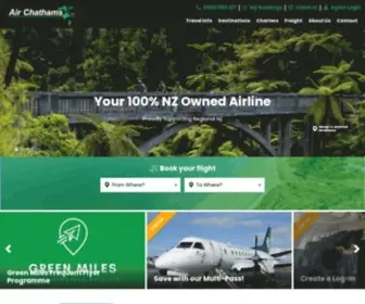 Airchathams.co.nz(Flights, Destinations and Information) Screenshot