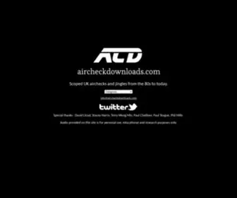 Aircheckdownloads.com(UK Radio Airchecks and Jingles) Screenshot