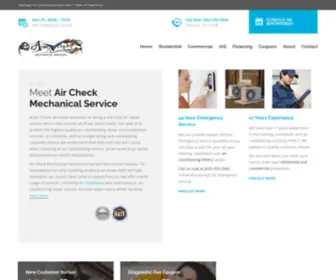 Aircheckms.com(AC Repair & Air Conditioning Installation Service Houston TX) Screenshot