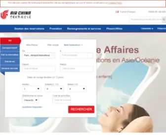Airchina.fr(Air China International) Screenshot