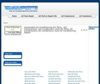 Aircoparts.com(Automobile Air Conditioning A/C Parts) Screenshot