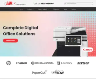 Aircopiers.co.uk(Air Copier Systems) Screenshot