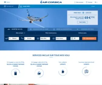 Aircorsica.com(Air Corsica) Screenshot