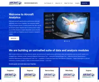 Aircraft-Analytics.com(Decision grade data) Screenshot