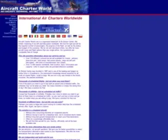 Aircraft-Charter-World.com(Aircraft Charter World) Screenshot