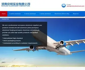 Aircraft-Grade-Aluminum.com(Henan Chalco) Screenshot