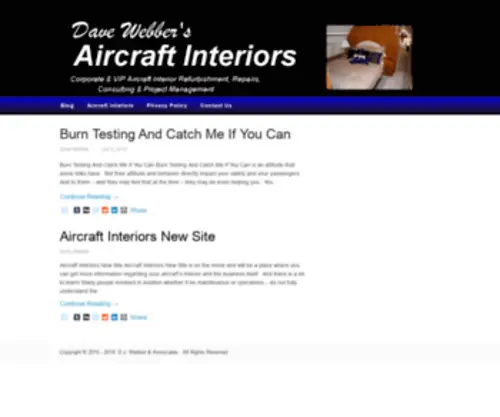 Aircraft-Interiors.biz(Aircraft Interiors) Screenshot