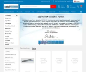 Aircraft-Specialties.com(Aircraft Specialties Services) Screenshot