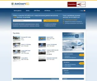 Aircraft24.pl(Kupuj i sprzedawaj używane samoloty na AirCraft24.com) Screenshot
