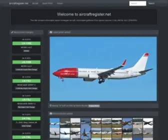 Aircraftregister.net(Unofficial List of Norwegian Aircraft) Screenshot