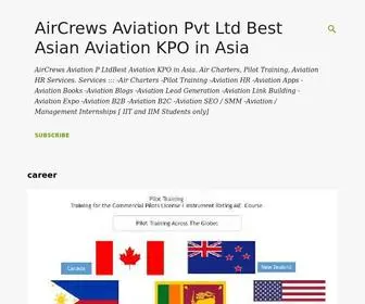 Aircrewsaviation.com(AirCrews Aviation Pvt Ltd Best Asian Aviation KPO in Asia) Screenshot