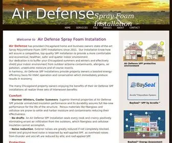 Airdefensesprayfoam.com(Air Defense SPF Installation) Screenshot