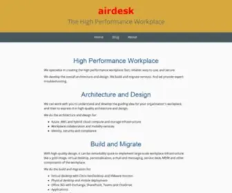 Airdesk.com(Fast, secure and reliable desktop computing) Screenshot