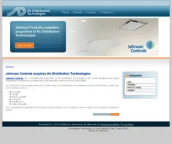 Airdistribution.com(Air Distribution Technologies) Screenshot