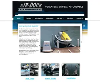 Airdock.com(Air-Dock Boat Lifts) Screenshot