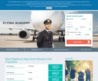 Airdolomiti.eu(Fly to Germany and Italy with Air Dolomiti) Screenshot