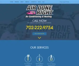 Airdonerightnow.com(Air Done Right Inc) Screenshot