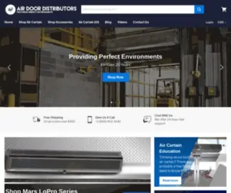 Airdoordistributors.com(Air Curtains) Screenshot