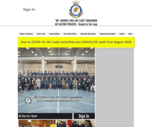 Airdrieaircadets.ca(Airdrieaircadets) Screenshot