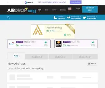 Airdropking.io(Free Crypto Airdrops up to $100) Screenshot