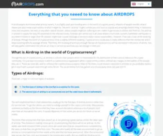 Airdrops.com(WHAT IS CRYPTOCURRENCY AIRDROP) Screenshot