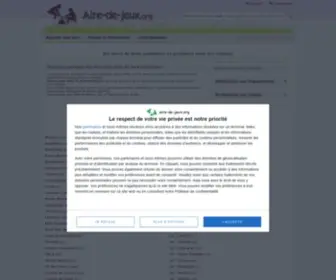 Aire-DE-Jeux.org(Aires de jeux publiques gratuites pour les enfants) Screenshot