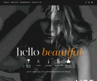 Airebeautybar.com(Aire Beauty Bar) Screenshot