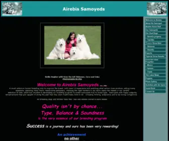 Airebis-Samoyeds.com(Airebis Samoyeds) Screenshot