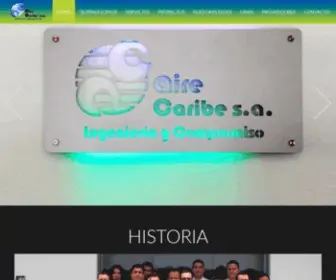 Airecaribe.com(Aire Caribe S.A) Screenshot