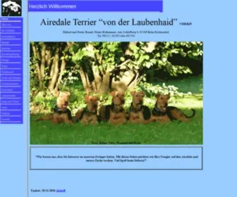 Airedales-Von-Der-Laubenhaid.de(Airedale Terrier "von der Laubenhaid") Screenshot