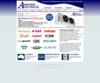 Airefrig.com.au(Commercial Refrigeration & Air) Screenshot