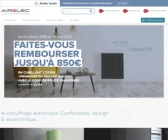Airelec.fr(Confort et économies d'énergie) Screenshot