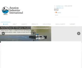 Aireo2.com(Wastewater Aeration Systems & Aquaculture Systems) Screenshot