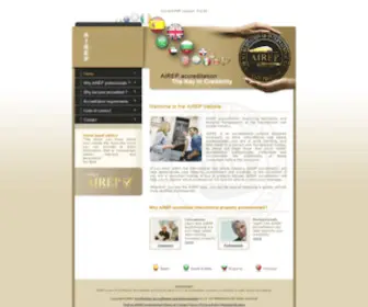 Airep.co.uk(Accreditiation of International Real Estate Professionals) Screenshot