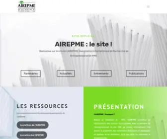 Airepme.org(Association de Recherche en Entrepreneuriat et PME) Screenshot