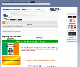 Airesceltas.com(¡Bienvenido) Screenshot